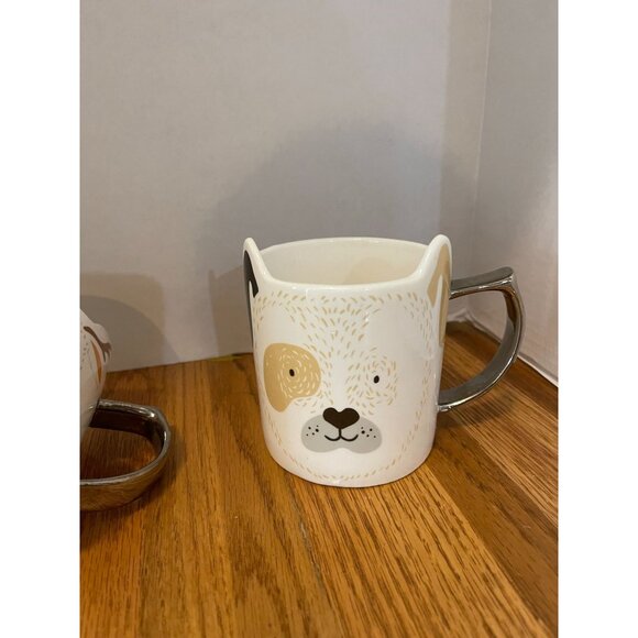 A Set of Three Rosanna Mugs -Bear, Puppy Dog, Deer with Ears and Silver Handles - Picture 14 of 16